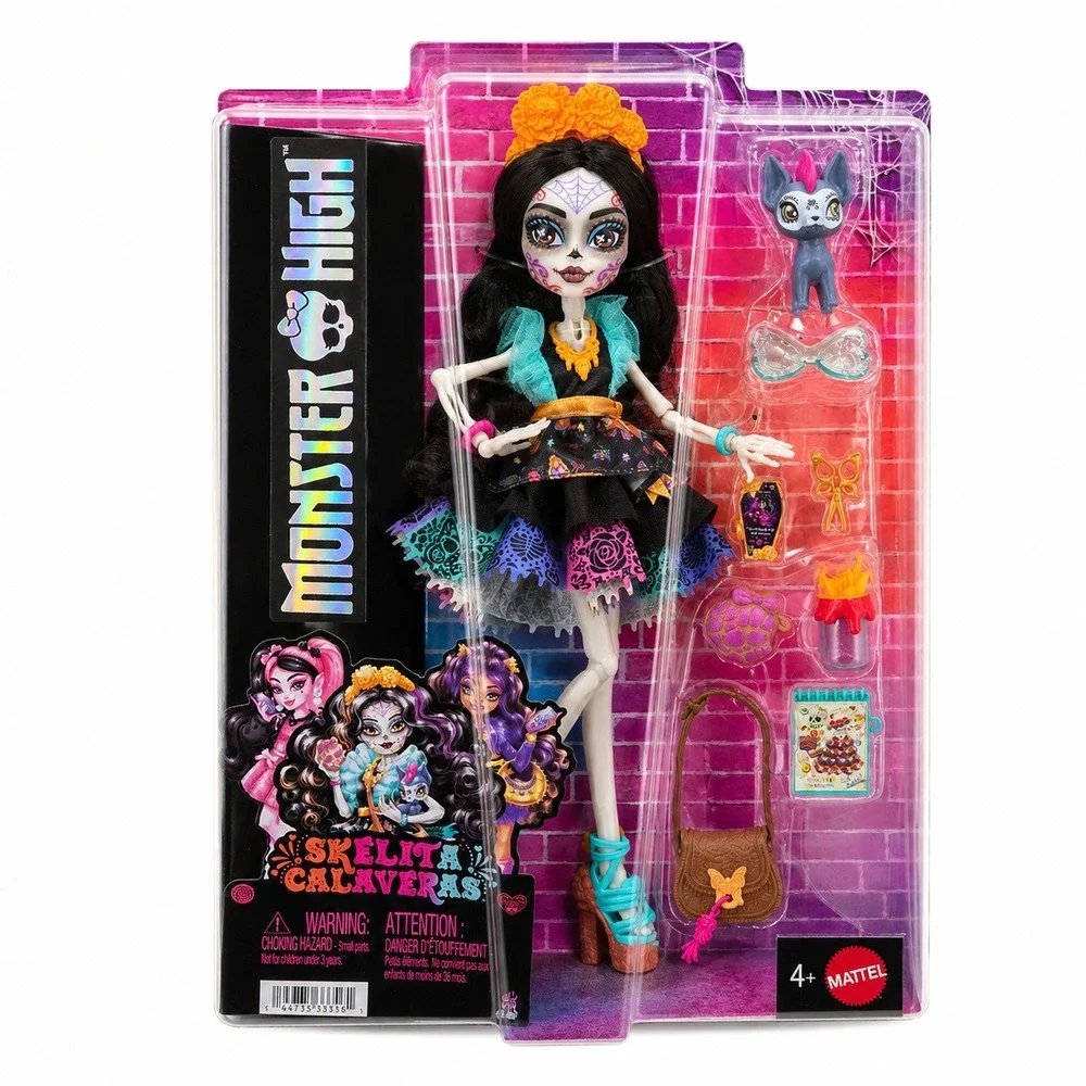 Mattel Monster High Skelita Calaveras Doll G3 10in Multicolor  Gothcore IN HAND